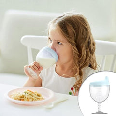 Baby Sippy Cup Plastic Stemware for Toddlers & Kids